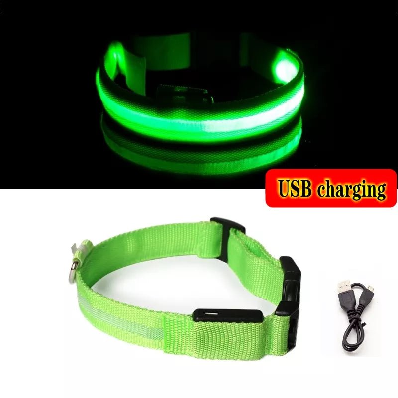 Green collar with charger