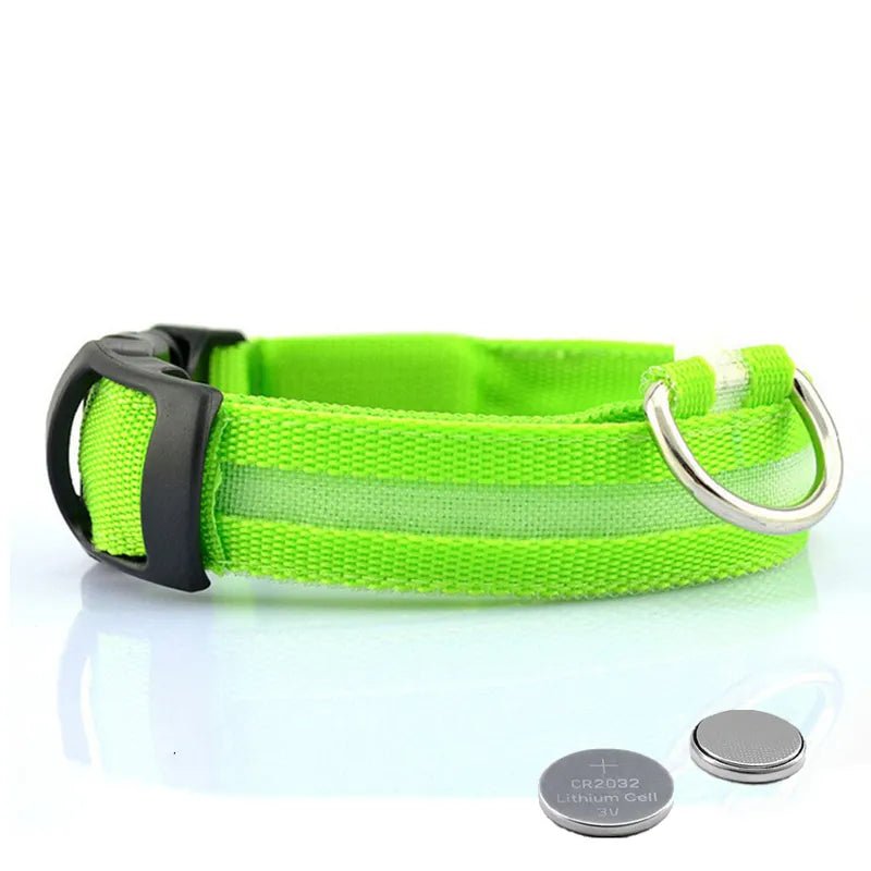 Green collar with bartteries