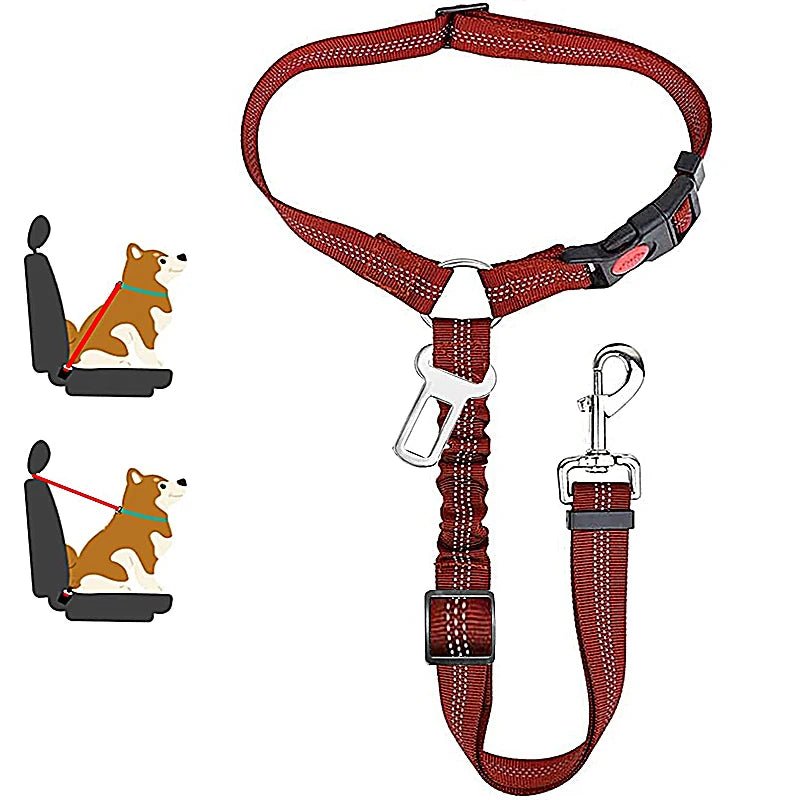 Safe and secure travel for your pet with the Two-in-One Pet Safety Belt - Furrytool